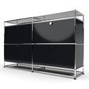 Sideboard 2x2 mit 4 Klapptüren, mit Glasablage