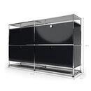Sideboard 2x2 mit 4 Klapptüren, mit Glasablage